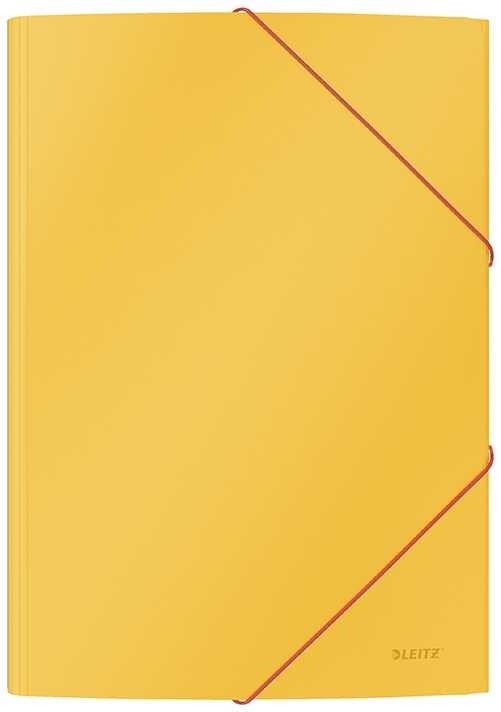 Leitz 3-flap elastic folder Cosy cardboard A4 yellow