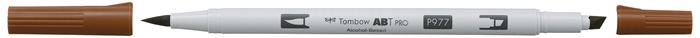 Tombow Marker alcohol ABT PRO Dual Brush 977 saddle brown