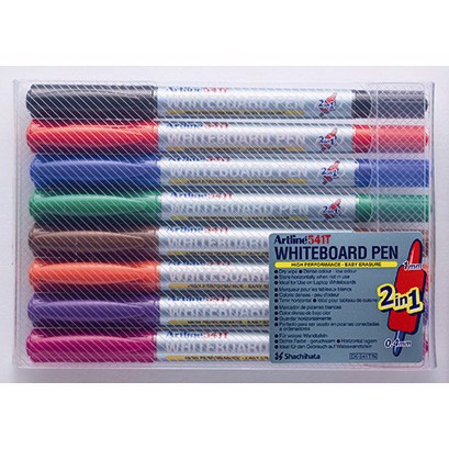 Artline Whiteboard Marker 541T 2-in-1 8-set