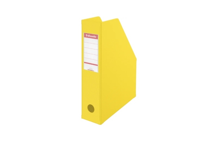 Esselte Magazine Holder Vivida PVC A4 70mm yellow.