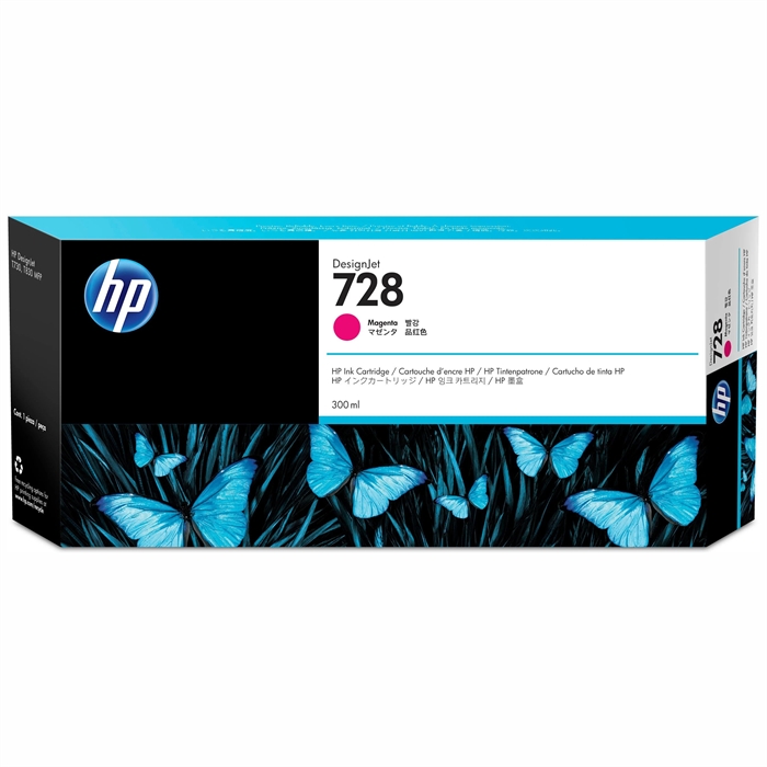 HP 728 300-ml Magenta DesignJet cartridge