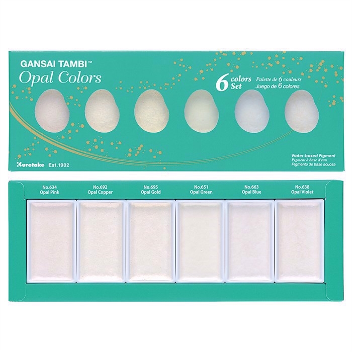 ZIG GANSAI TAMBI Opal Colors 6 color set