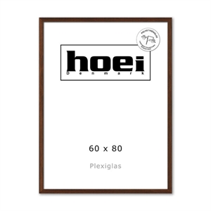 Massive dark oak frame for photos and posters 60 x 80 PLEXI cm