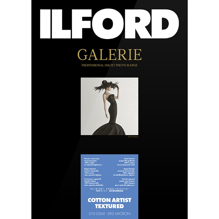 Ilford Cotton Artist Textured for FineArt Album - 330mm x 365mm - 25 sheets
