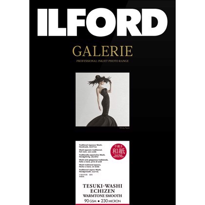 Ilford GALERIE Tesuki-Washi Echizen Warmtone Smooth 90 - 10 x 15 (102 mm x 152 mm), 50 sheets