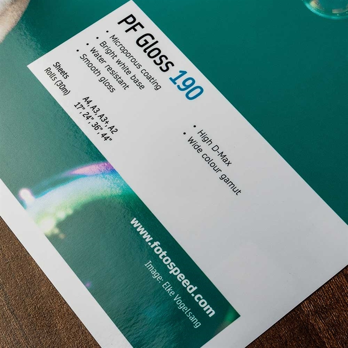 Fotospeed PF Gloss 190 g/m² - 44" x 30 meters